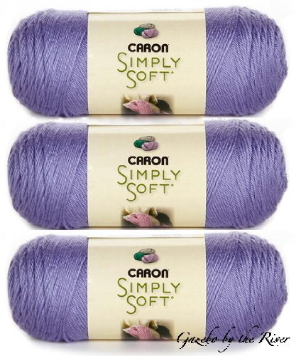 Caron Simply Soft Yarn - Solid Lavender Blue 315 Yards 6 OZ