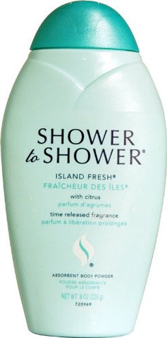 Shower to Shower Body Powder - Island 8 oz. (Pack of 6)