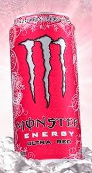 Monster Ultra Red Energy Drink 24 Count 16 Oz