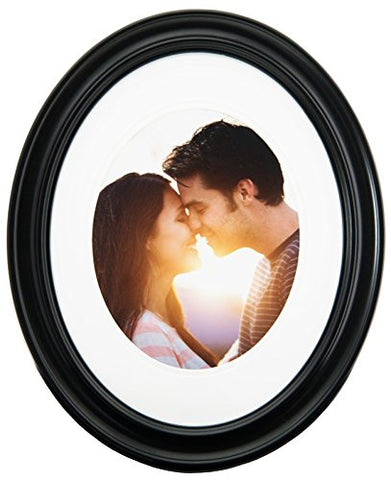 GALLERY SOLUTIONS 11X14 TO 8X10 BLACK OVAL