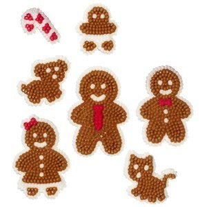 Wilton Icing Decorations - Gingerbread Family (12 pcs)