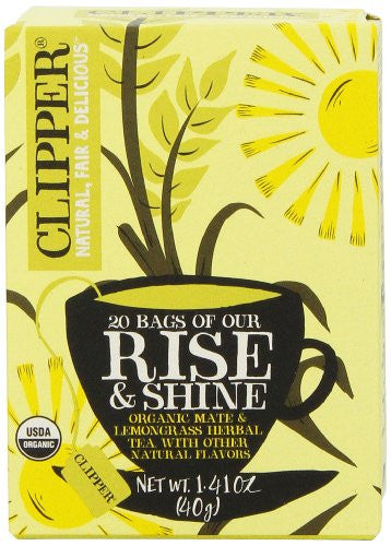 CLIPPER ORGANIC RISE & SHINE TEA - 20 ENVELOPES