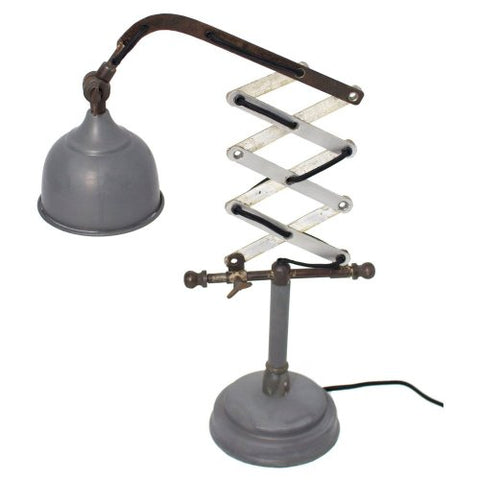 Industrial Vertical Scissor Table Lamp