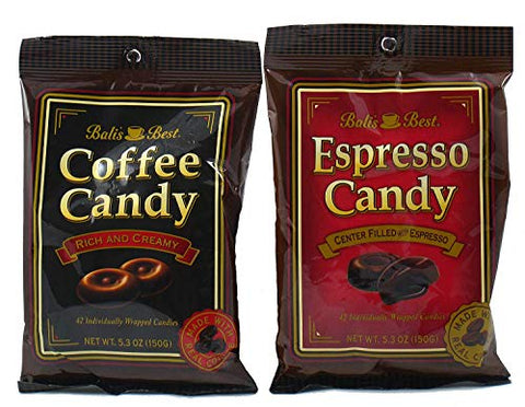 Balis Best Coffee Candy, 5.3 oz and Balis Best Espresso Candy, 5.3 oz