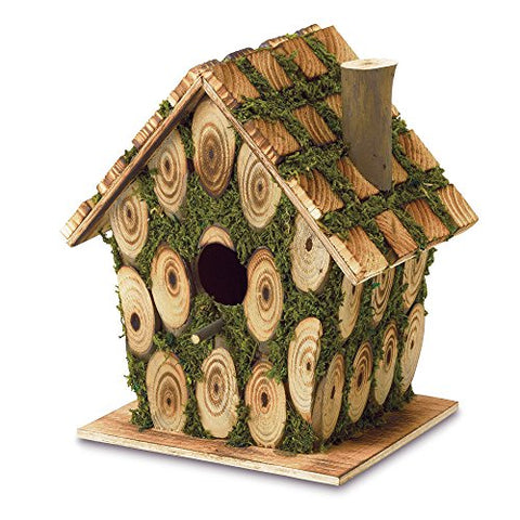 Moss Bird House (7.5" x 5.38" x 8")