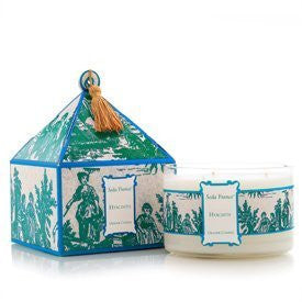 Hyacinth Classic Toile Three-Wick Candle, 26 oz.
