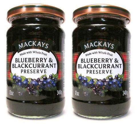 MACKAYS BLUEBERRY & BLACKCURRANT PRESERVE (12oz)