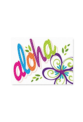 Packaged Mahalo Cards Bold Aloha, 10-Pack, 5" x 4"