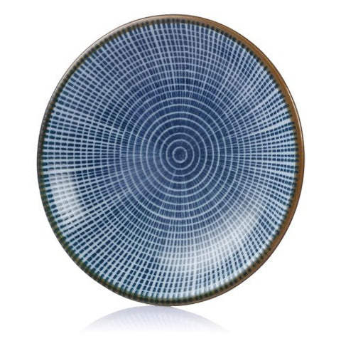 LAGUTE CM-A2 Ceramic Porcelain Japanese Sushi Plate, Centric Circle 3.7"