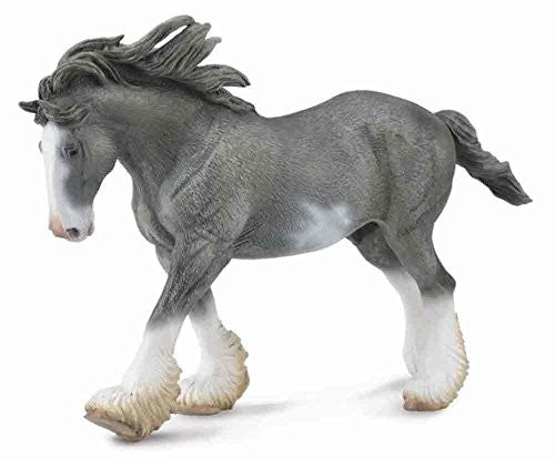 Clydesdale Stallion Black Sabino Roan, XL