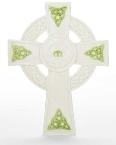 9.75" CLADDAGH CROSS PORCELAIN