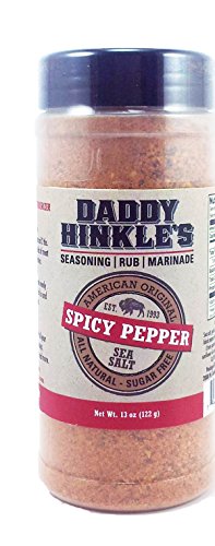 Meat Marinade Dry Rub 13 oz Sugar Free Spicy Pepper