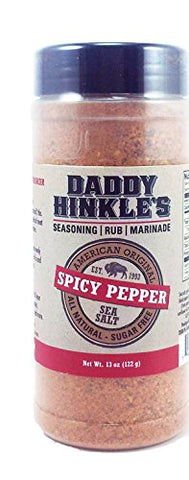 Meat Marinade Dry Rub 13 oz Sugar Free Spicy Pepper