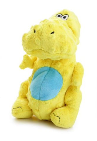 goDog T-Rex Dinos with Chew Guard - Yellow, Large 9"