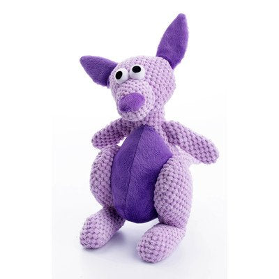 goDog Checkered Plush Kangaroo with Chew Guard - Small, 9"
