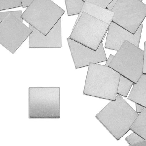 Square, 1/2"- Stamping Blank - Aluminum, 20g (24pc)
