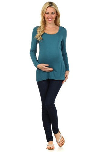 Swing Hem-Lift Nursing Top - Teal, Large
