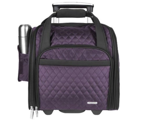 Wheeled Underseat Carry-On with Back-Up Bag - Eggplant