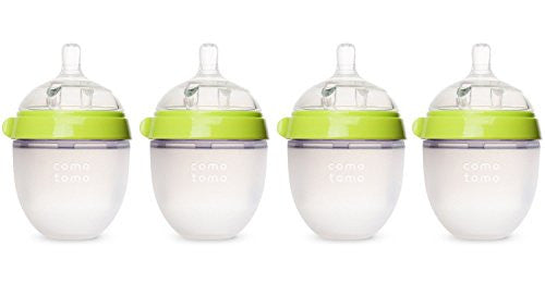 "Natural Feel" Baby Bottle (Single Pack), 5 oz Green