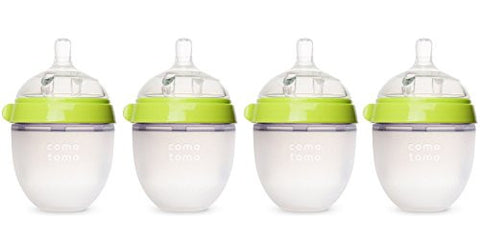 "Natural Feel" Baby Bottle (Single Pack), 5 oz Green