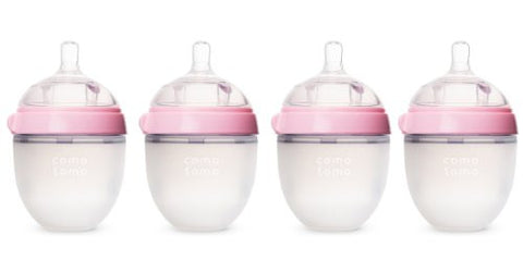 "Natural Feel" Baby Bottle (Single Pack), 5 oz Pink