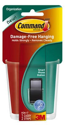 Clear Smart Phone Station with Clear Strips Clear 1 station & 2 strips/pk