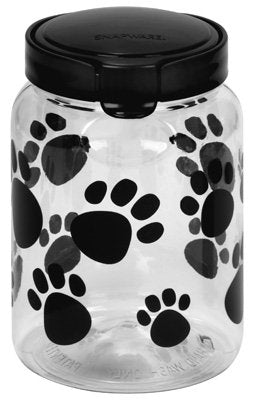 Snapware Airtight 9.8 Cup Round Pet Plastic Canister with Black Cover