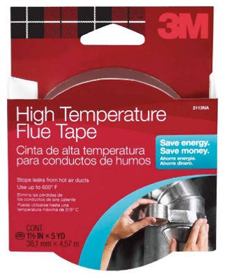 High Temperature Flue Tape 1 1/2 in x 15 ft