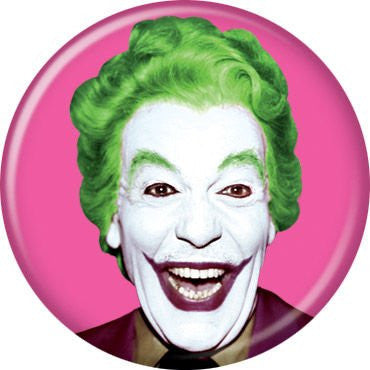 Batman TV Joker on Pink - BUTTONS 1 1/4 in. ROUND