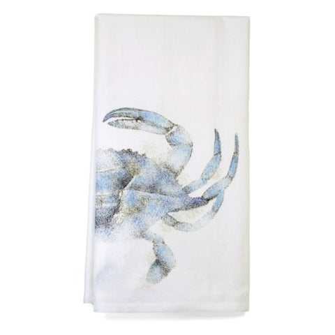 Blue Crab Cotton Flour Sack Dish Towel