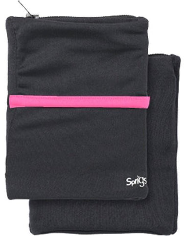 Sprigs Big Banjee Wrist Wallet (Black/Pink Stripe / One Size)