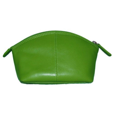 Cosmetic Case with Interior Zipper, Emerald Green