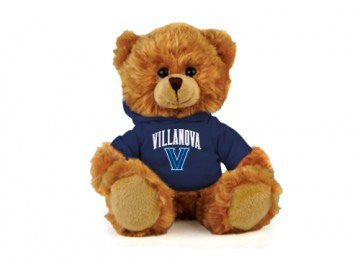 Villanova Hoodie Bear, Blue 6"