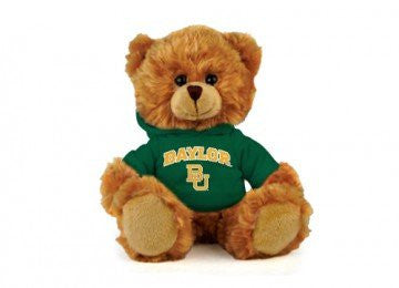 Baylor Hoodie Bear, Green 6"