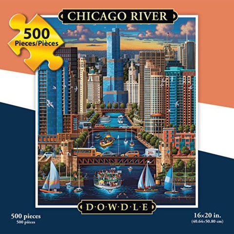 Chicago River 500 Piece Puzzle