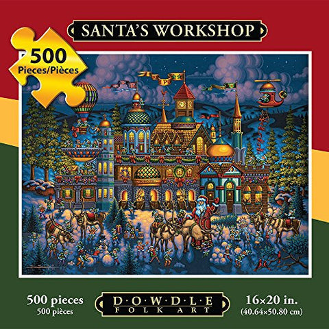 Santa's Workshop 500 Piece Puzzle