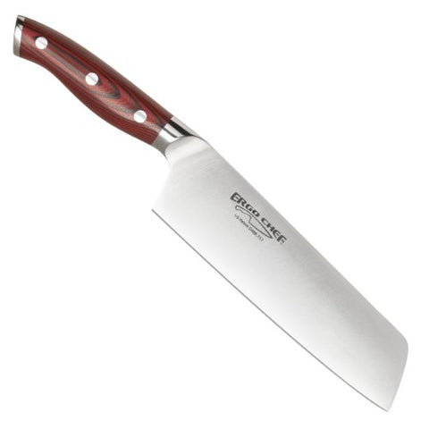 7" Nakiri Knife - Red G10 Handle