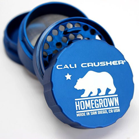 Cali Crusher 4 Pcs Homegrown Standard Grinder (Blue)