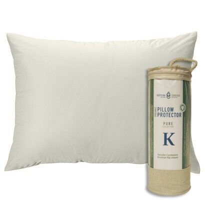 PURE COLLECTION Pillow Protector Standard Size, natural organic (2 pcs)