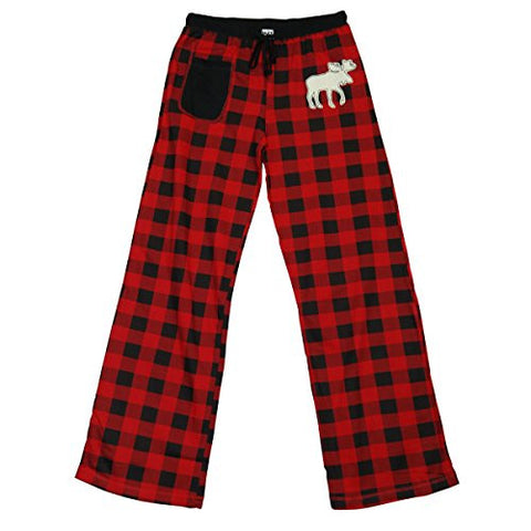 Lazy One Moose Plaid - 140, Yoga PJ Pant, L