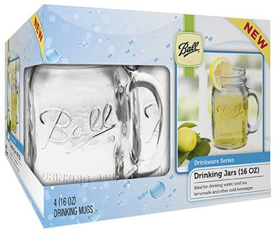 16 oz Regular Mouth Drinking Mug Set of 4