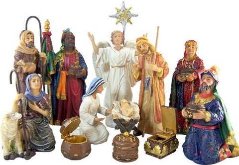 7 Inch Nativity Set Figures, 14-Pcs