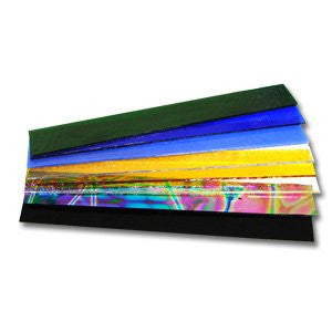 1" x 8" Bracelet Strips Glass Pack - 90 COE, 8 pcs