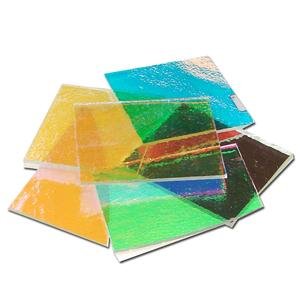 1/4 Lb CBS Dichroic Scrap On Thin Clear - 90 COE