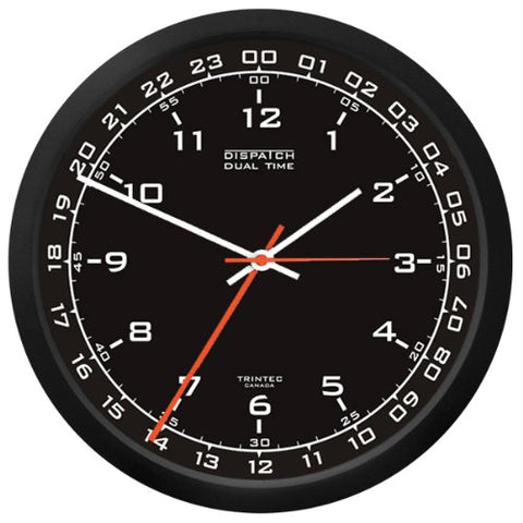 10" DISPATCH Clock (Black Dial)