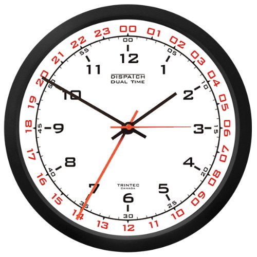 10" DISPATCH Clock (White Dial)