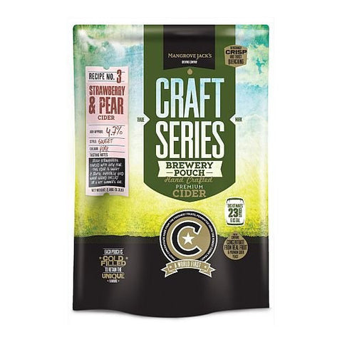 Mangrove Jack's Craft Series Strawberry & Pear Cider Pouch 2.4 kg