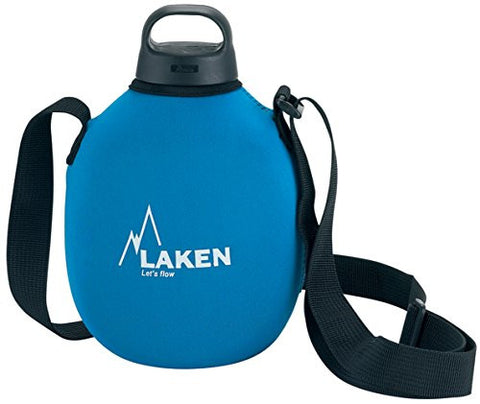 Clasica 1 L. with blue neoprene cover and shoulder strap