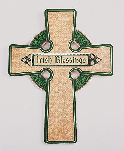 12.25"H IRISH WALL CROSS