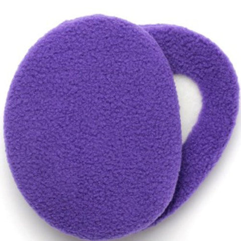 Earbags Bandless Fleece Ear Warmers,Large,Purple.Purple
